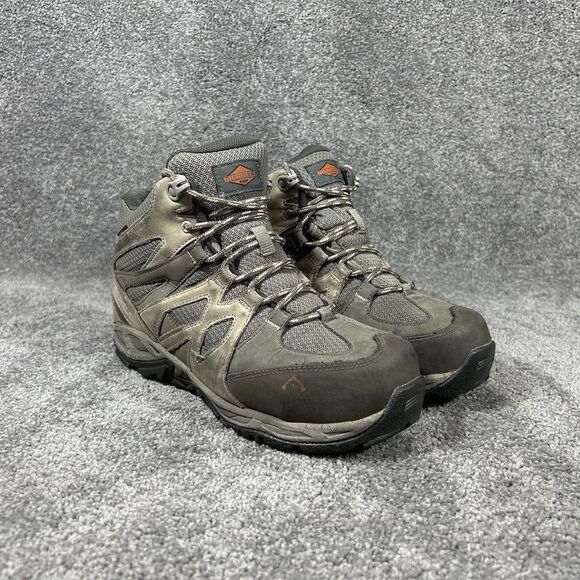 Merrell Siren Womens Sz 7 Brown Waterproof Hiking Mid Safety Toe Work Boots Used - Picture 3 of 14